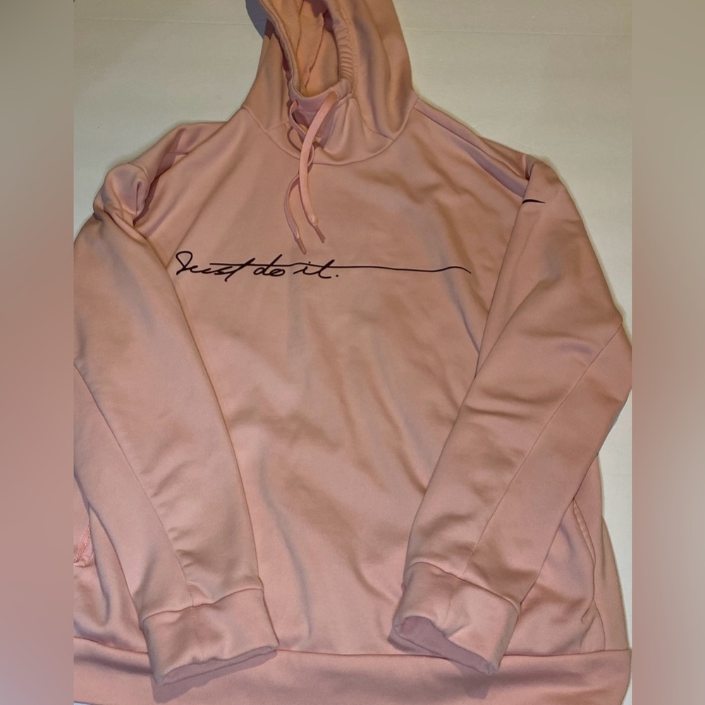 Nike Hoodie Sweatshirt Womens Small Pink Hoodie Pullover Active Gym Yoga